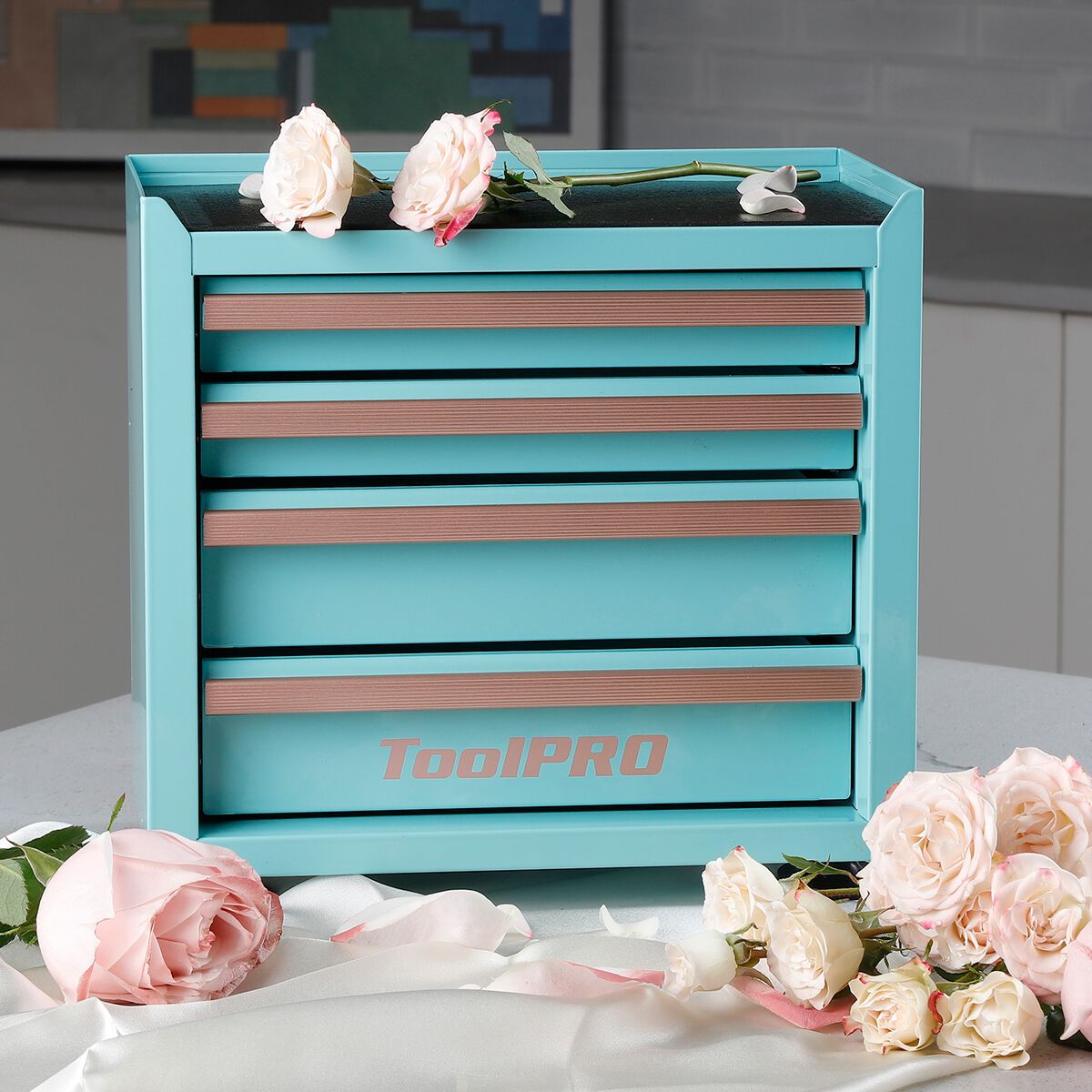 Toolpro Mini Tool Cabinet Turquois, , scaau_hi-res