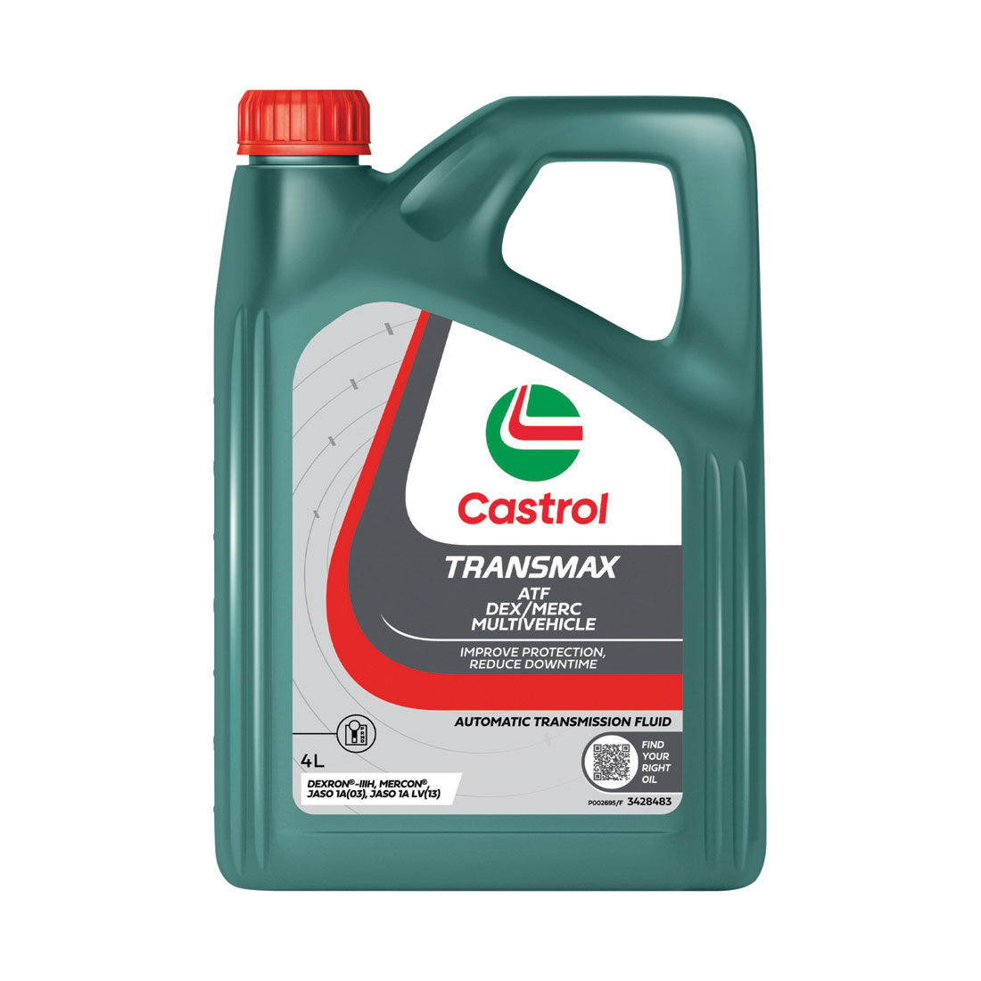 Castrol TRANSMAX ATF DEX/MERC MULTIVEHICLE -Auto Transmission Fluid - Dex III, 4 Litre, , scaau_hi-res