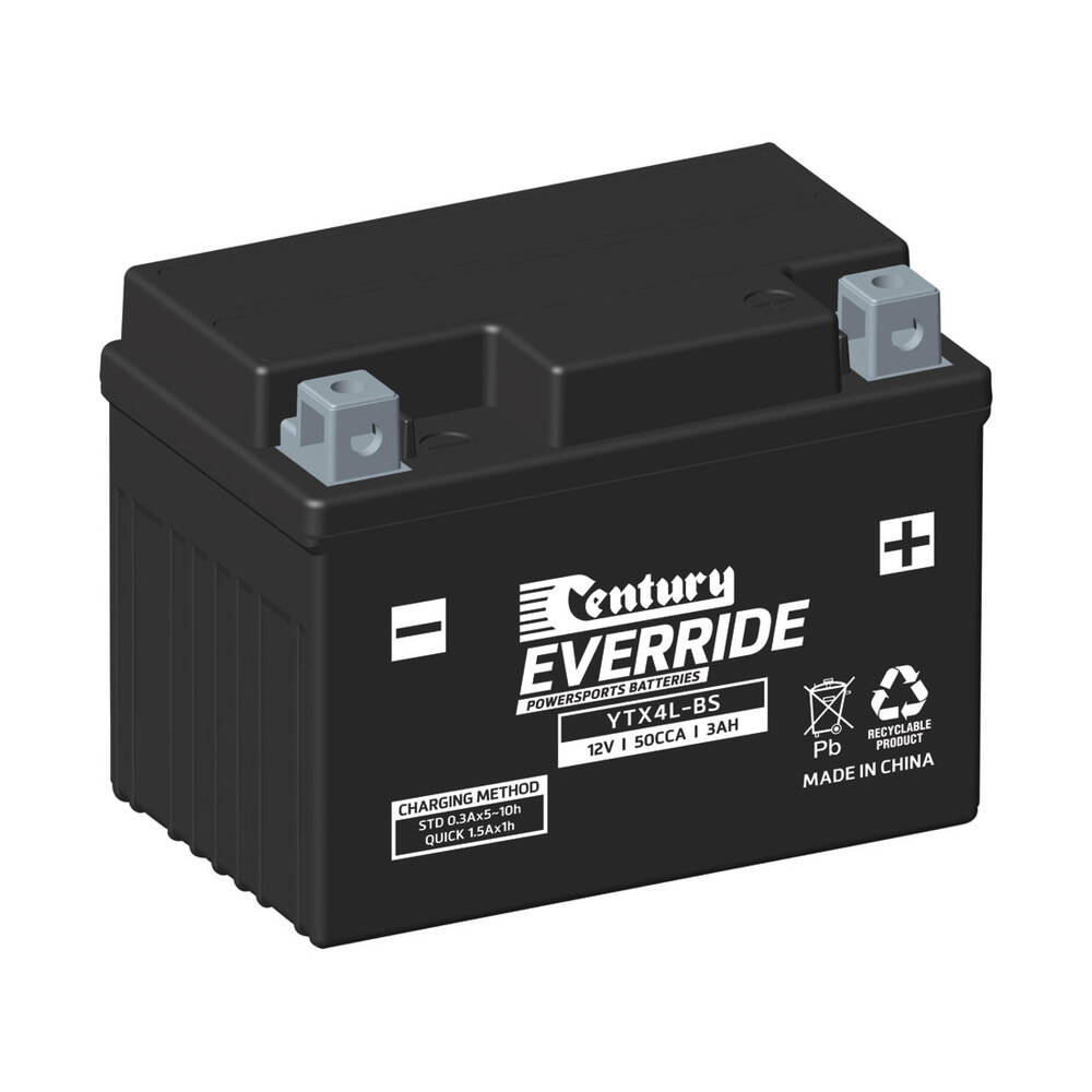 Century EverRide Powersports Battery YTX4LBS Supercheap Auto