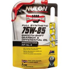 NULON EZY-SQUEEZE Smooth Shift Gearbox & Differential Oil - 75W-85, 1 Litre, , scaau_hi-res