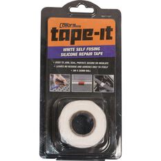 Calibre Tape-It Self-Fusing Silicone Tape - White, 3m x 25mm, , scaau_hi-res