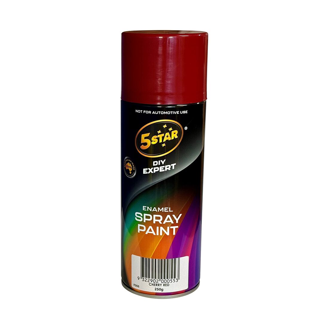 5 Star Enamel Spray Paint Cherry Red 250g, , scaau_hi-res