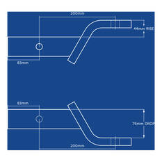 Hayman Reese Tow Ball Mount Kit 75mm/200mm, , scaau_hi-res