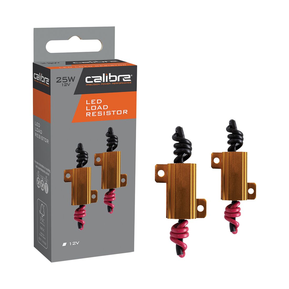 Calibre LED Load Resistor 12V, 25W, CALED10A (2pc), , scaau_hi-res