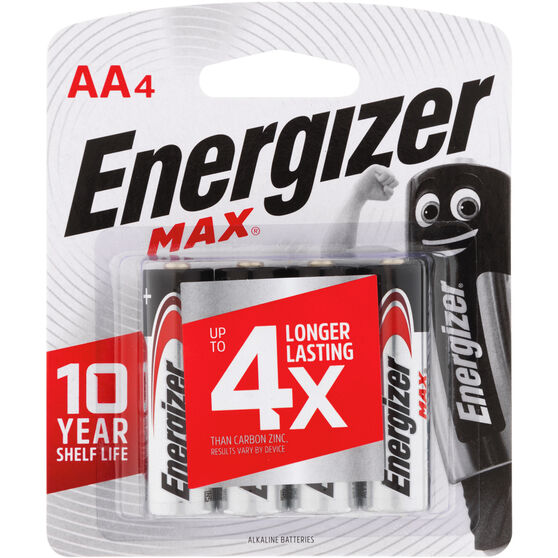 Energizer AA Max Batteries 4 Pack, , scaau_hi-res