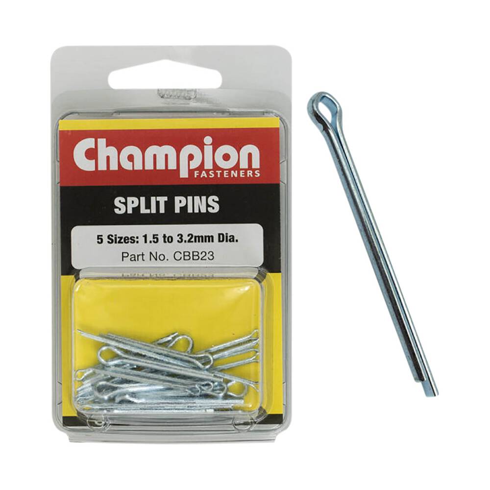Auto Back Pin Sca Champion Split Pins Assorted - CBB23 | Supercheap Auto