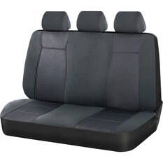 SCA Jacquard Seat Covers Charcoal Adjustable Headrests Rear Bench, , scaau_hi-res