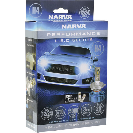 Narva Led Headlight Conversion Kit H4 12 24v Supercheap Auto