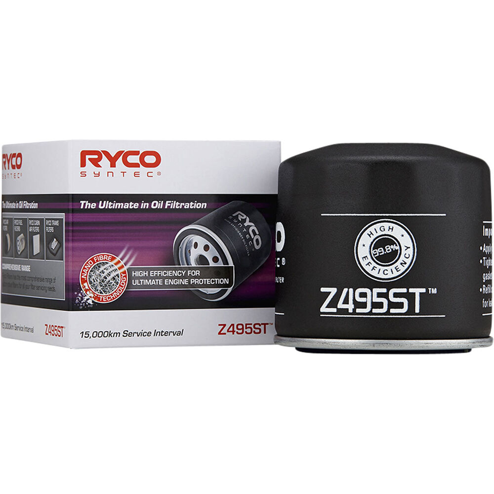 Ryco Syntec Oil Filter (Interchangeable With Z495) Z495ST Supercheap