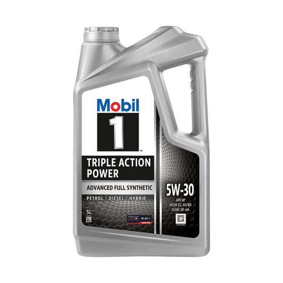 Mobil 1 Triple Action Power Engine Oil 5W-30 5 Litre, , scaau_hi-res