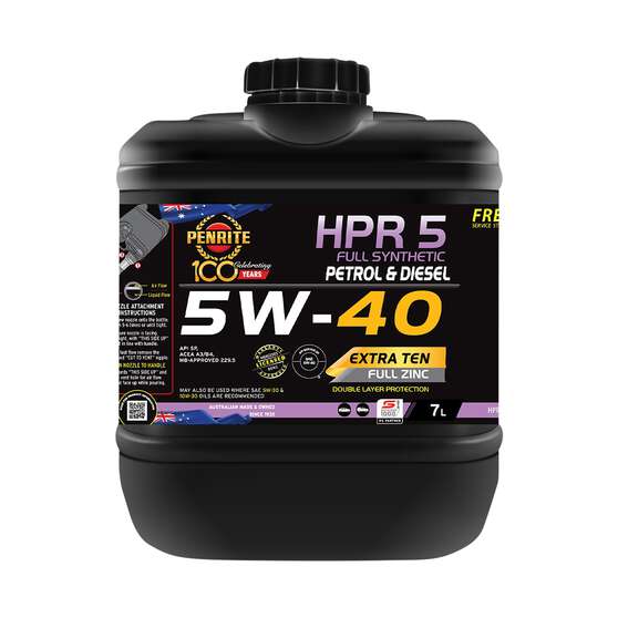 Penrite HPR 5 Engine Oil - 5W-40, 7 Litre, , scaau_hi-res