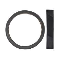 SCA Soft Steering Wheel Cover Leather Look Red/Blue, , scaau_hi-res