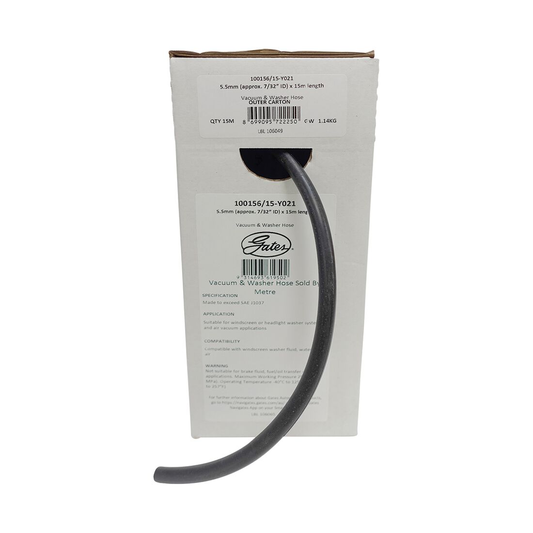 Gates Vacuum & Washer Hose 5.5mm (3/16 inch) Sold by Metre, , scaau_hi-res