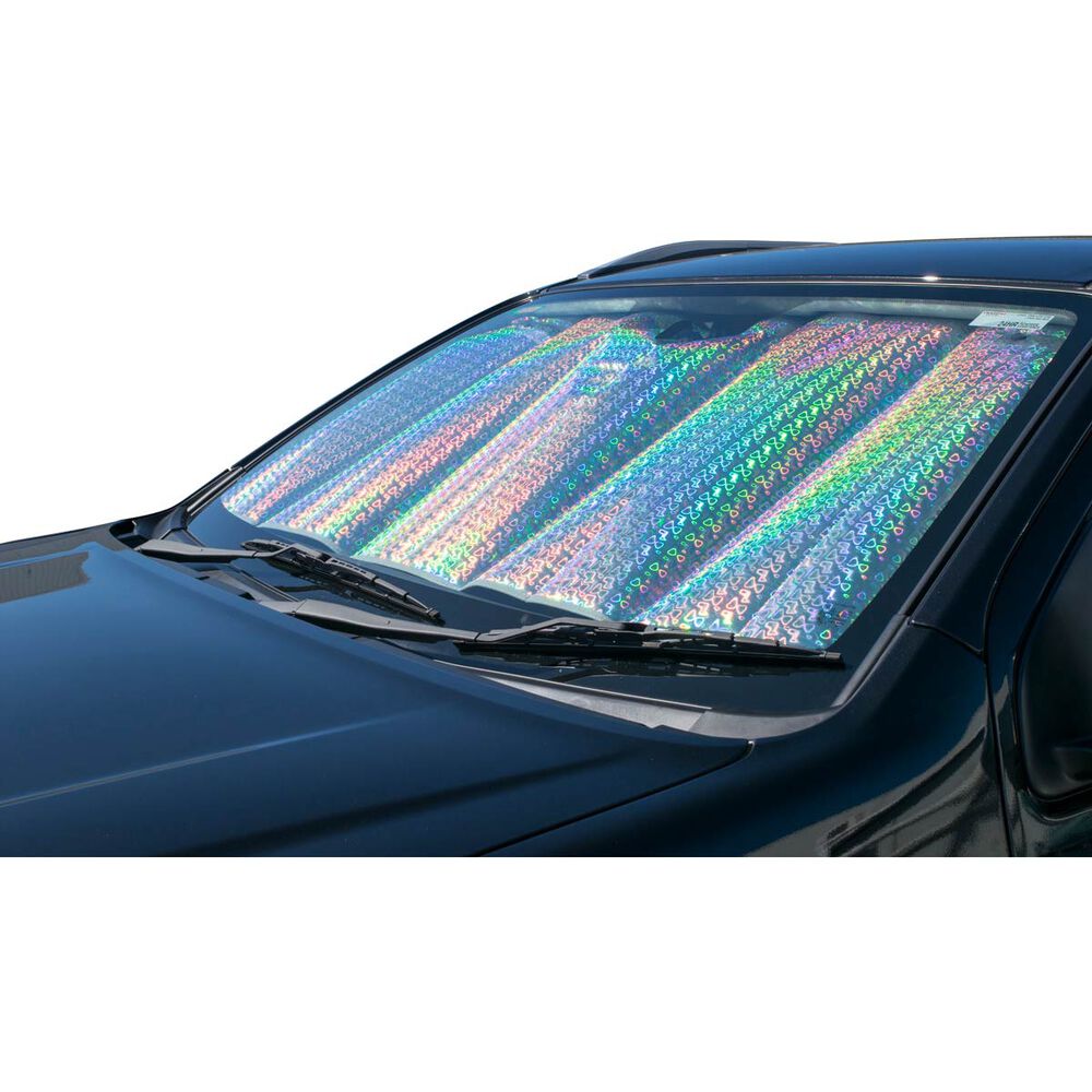 Holographic Sunshade Silver/Multi, Accordion, Front Supercheap Auto