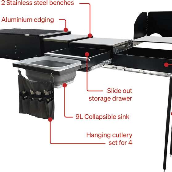 Ridge Ryder 4WD Deluxe Camp Kitchen, , scaau_hi-res