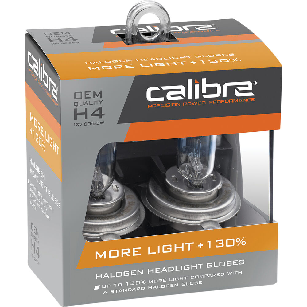 calibre headlight bulb 12v h4 60 55w plus 130 supercheap auto