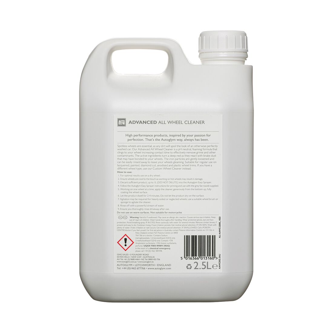 Autoglym Advanced All Wheel Cleaner 2.5 Litre, , scaau_hi-res