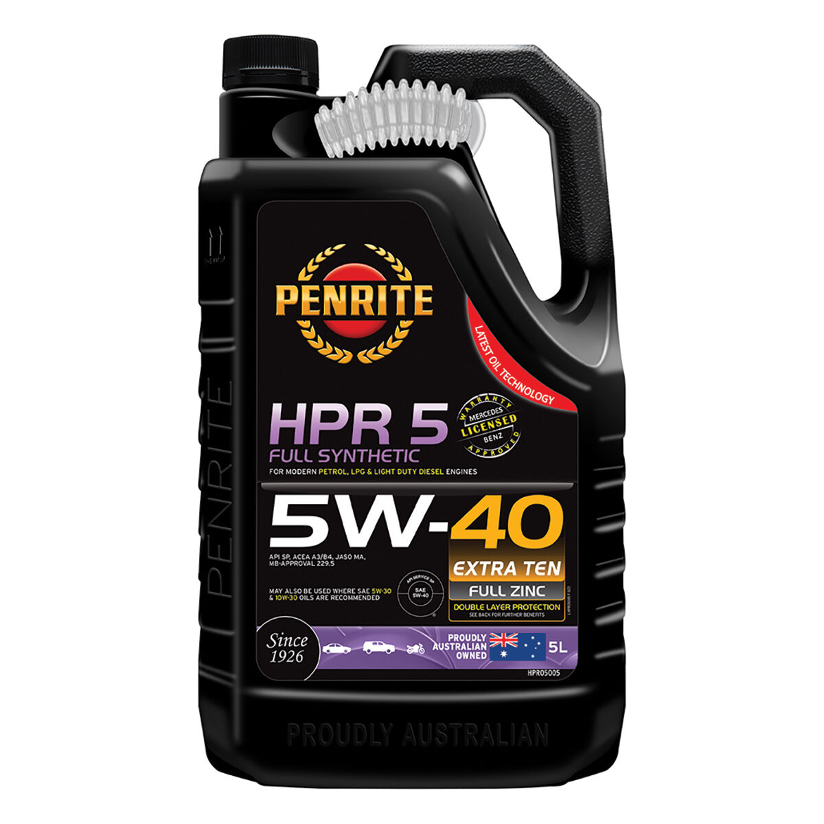 Penrite HPR 5 Engine Oil 5W 40 5 Litre Supercheap Auto
