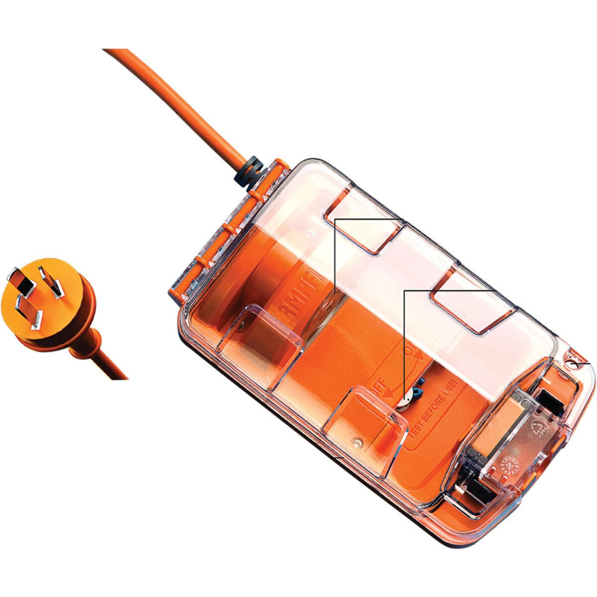 Ampfibian RV-Plus Outdoor 15A to 10A Adaptor, , scaau_hi-res