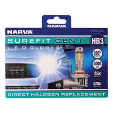 Narva Surefit LED Headlight Globes HB3, , scaau_hi-res