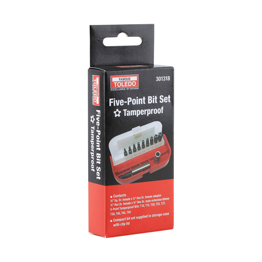 Toledo Torx Bit Set 5 Point 11 Piece, , scaau_hi-res