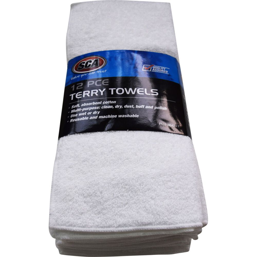 Sca Terry Towel 12 Pack Supercheap Auto