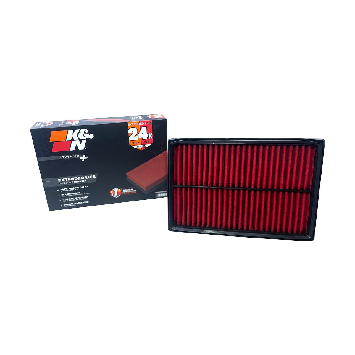 AIR FILTER ADVANTAGE PLUS KNX-2293 K&N (Interchangeable with A1523), , scaau_hi-res