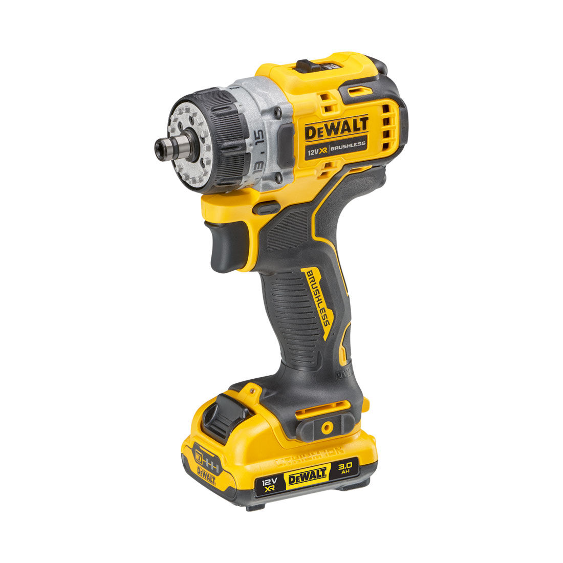 DeWALT XR 12V Brushless Sub Compact Multi-Head Drill Driver Kit 3.0Ah, , scaau_hi-res