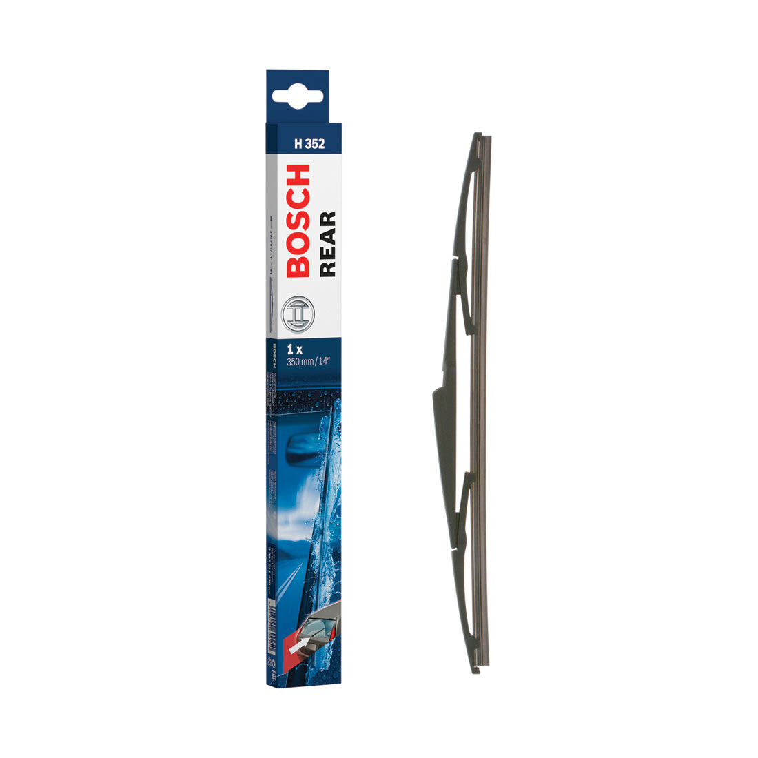 Bosch Rear Wiper Blade 350mm (14") Single - H352, , scaau_hi-res