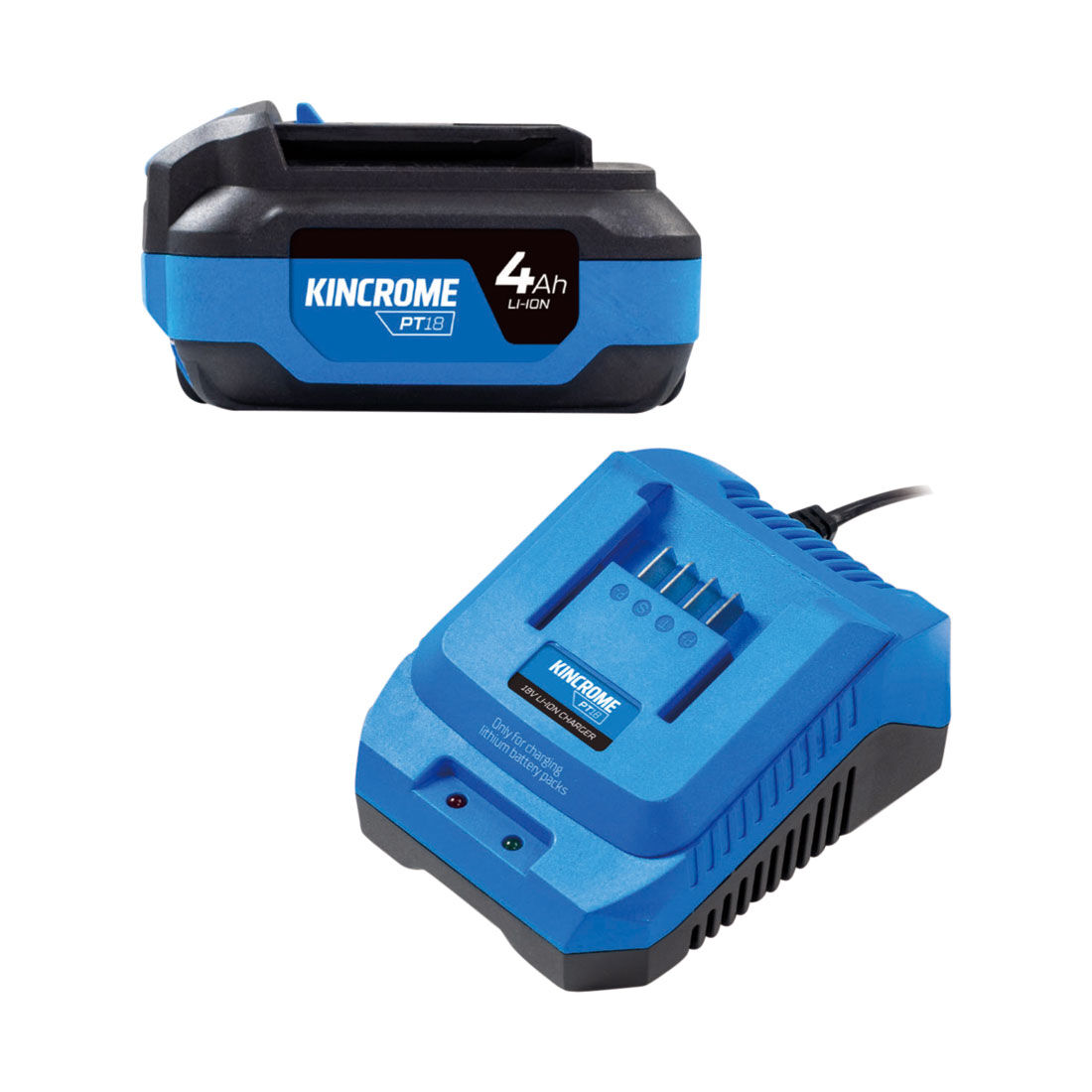 Kincrome PT18 18V 4.0Ah Battery & Charger Kit, , scaau_hi-res