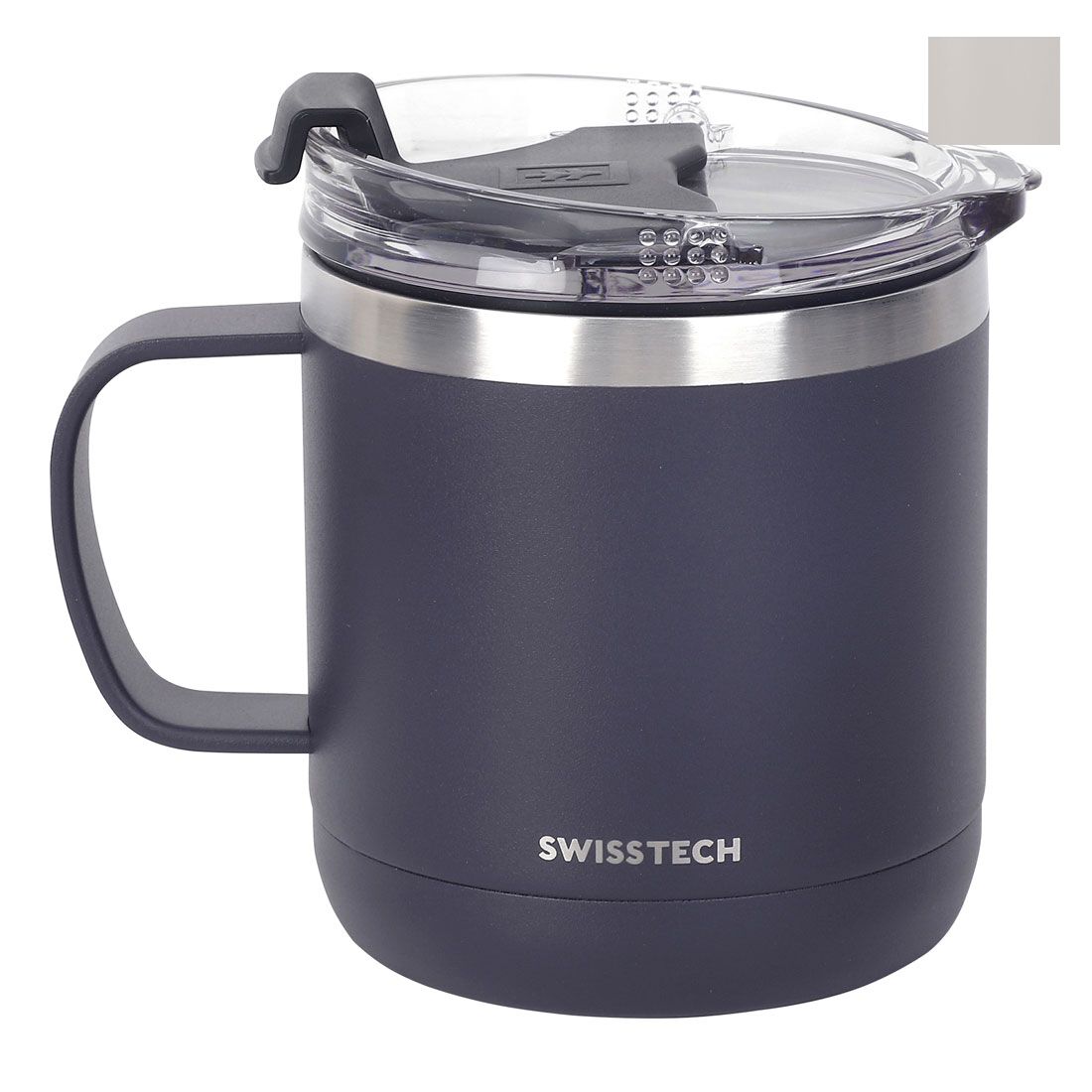Swiss Tech Short Mug - 14oz/413ml, Charcoal, , scaau_hi-res