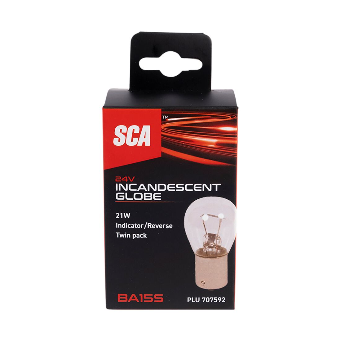 SCA Incandescent Globe - P21W 24V 21W - 2 Pack, , scaau_hi-res