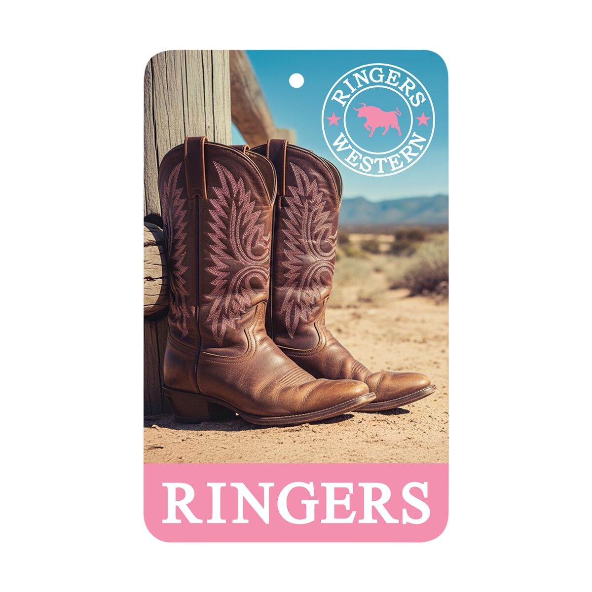 Ringers Western Air Freshener - Pink Boots, Vanilla, , scaau_hi-res