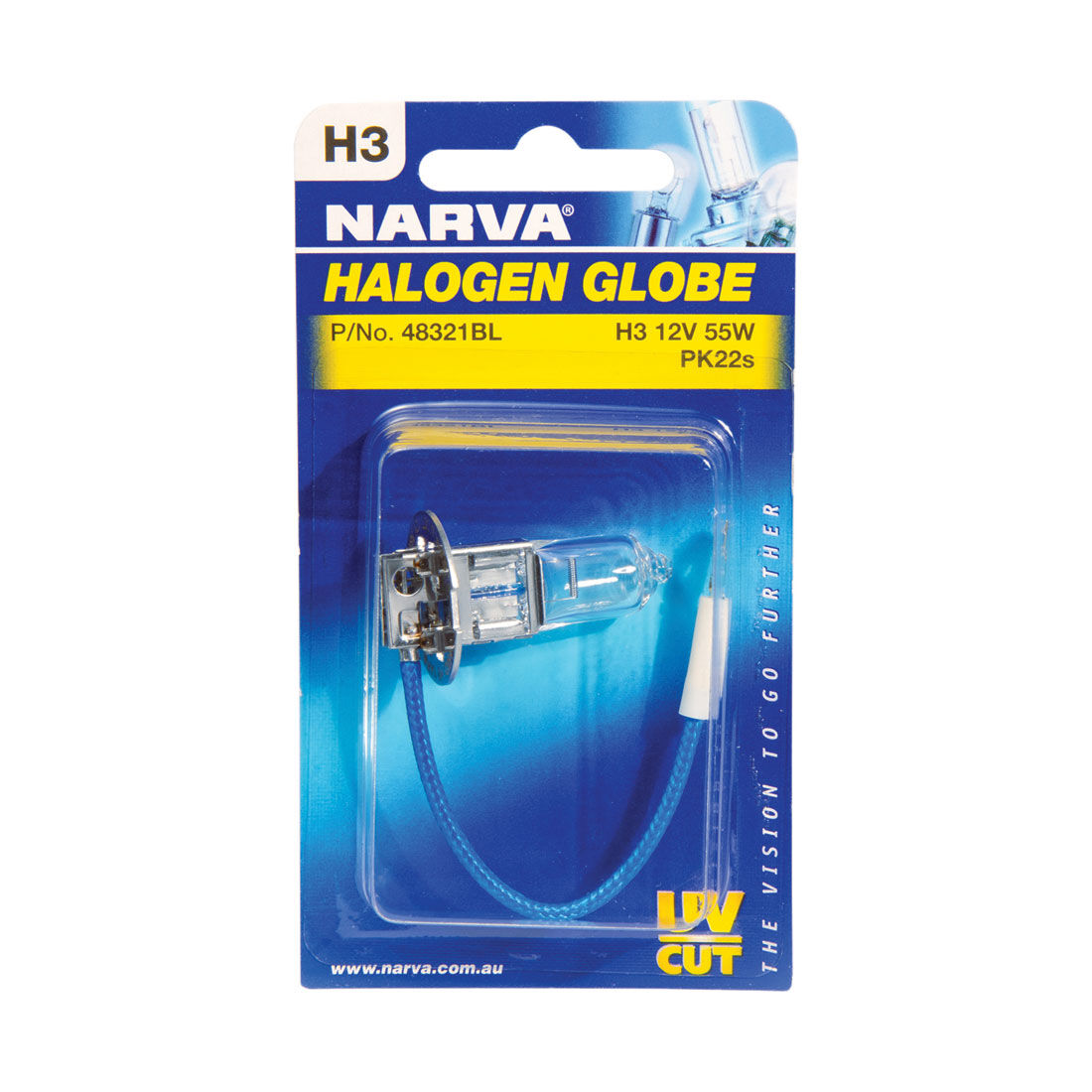 Narva Headlight Globe - H3, 12V 55W, 48321BL, , scaau_hi-res