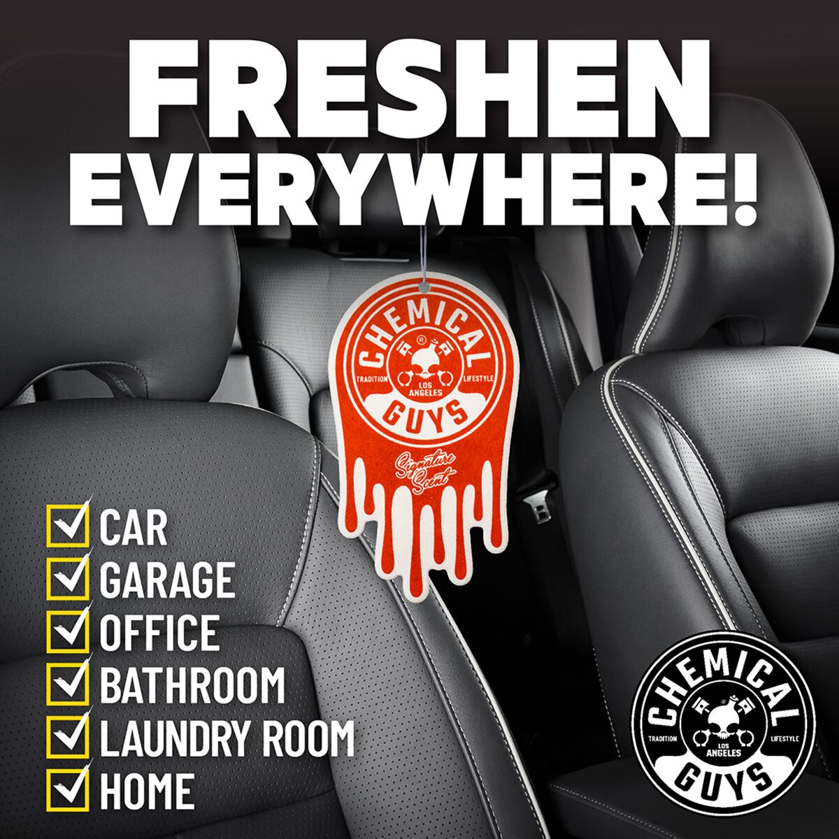 Chemical Guys Airfreshener 3 Pack Signature Scent, , scaau_hi-res