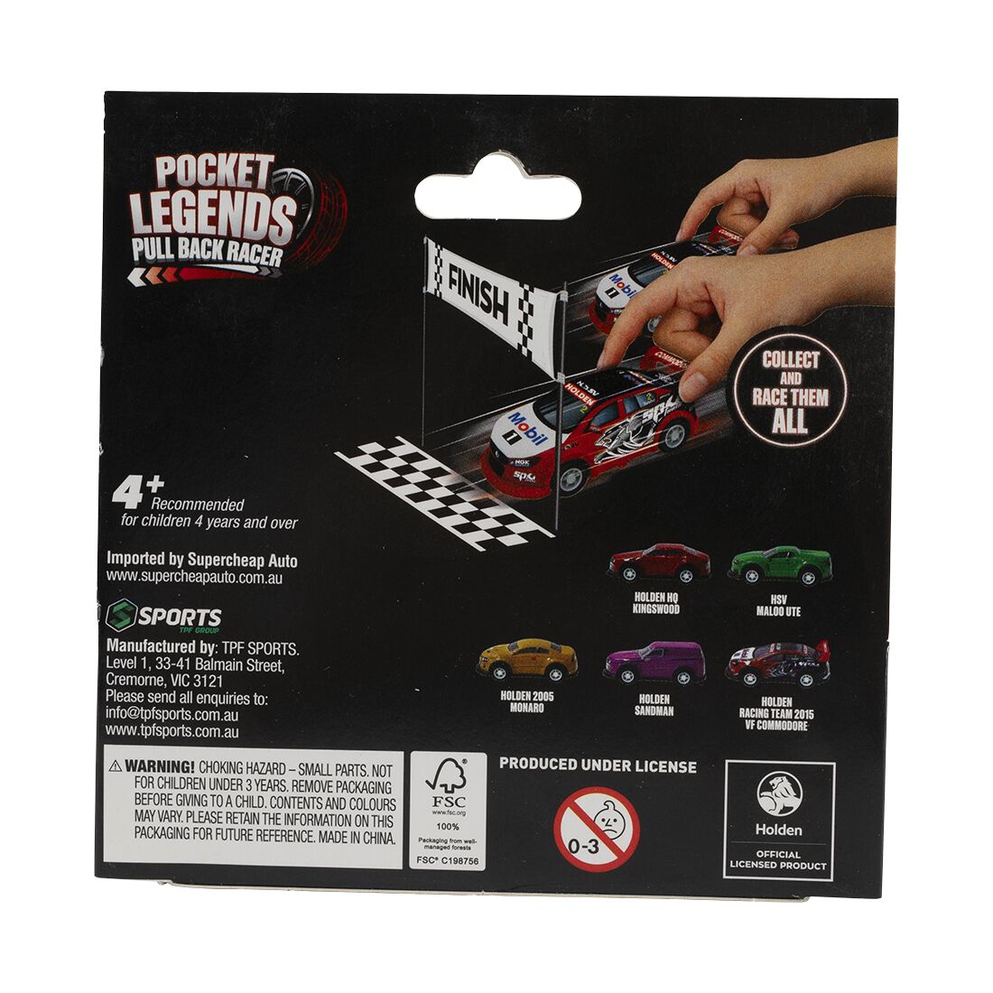 Pocket Legends Pull Back Racer - MALOO Ute, , scaau_hi-res