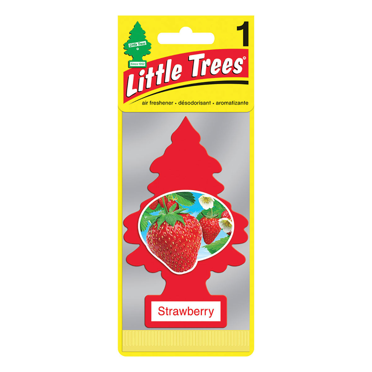 Little Trees Air Freshener - Strawberry 1 Pack, , scaau_hi-res