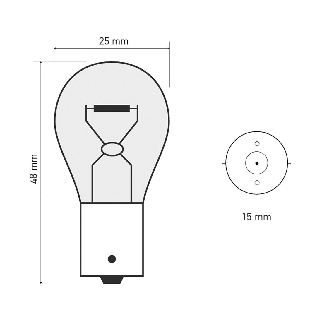SCA Incandescent Globe - PY21W 12V 21W - 2 Pack, , scaau_hi-res