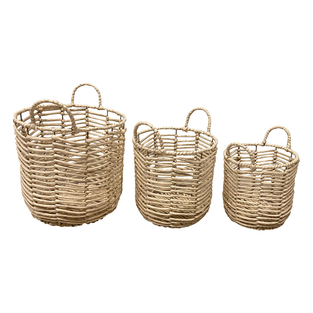Paper Basket Woven Set of 3