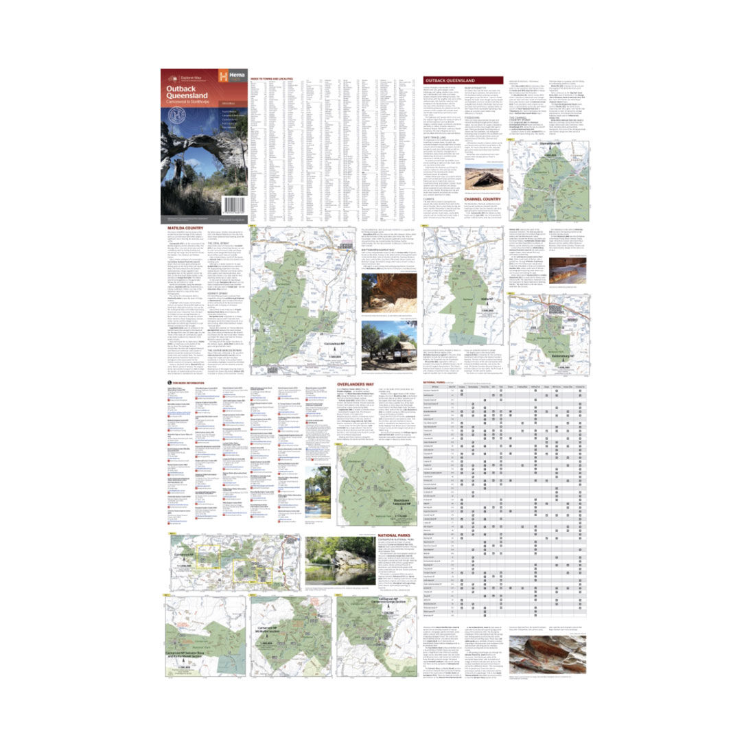 HEMA Outback Queensland Map: Camooweal to Stanthorpe - 5th Edition, , scaau_hi-res