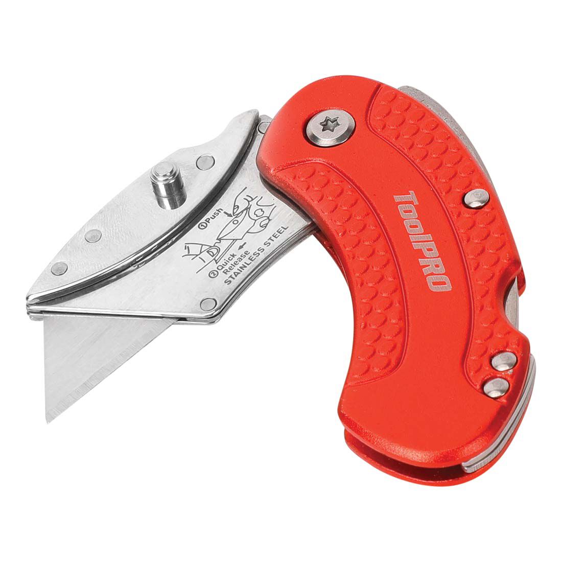 ToolPRO Foldng Lock Back Utility Knife, , scaau_hi-res