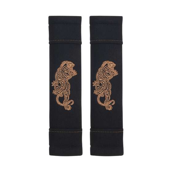 SCA Steering Wheel Cover and Seat Belt Buddy Set Bronze/Black, , scaau_hi-res