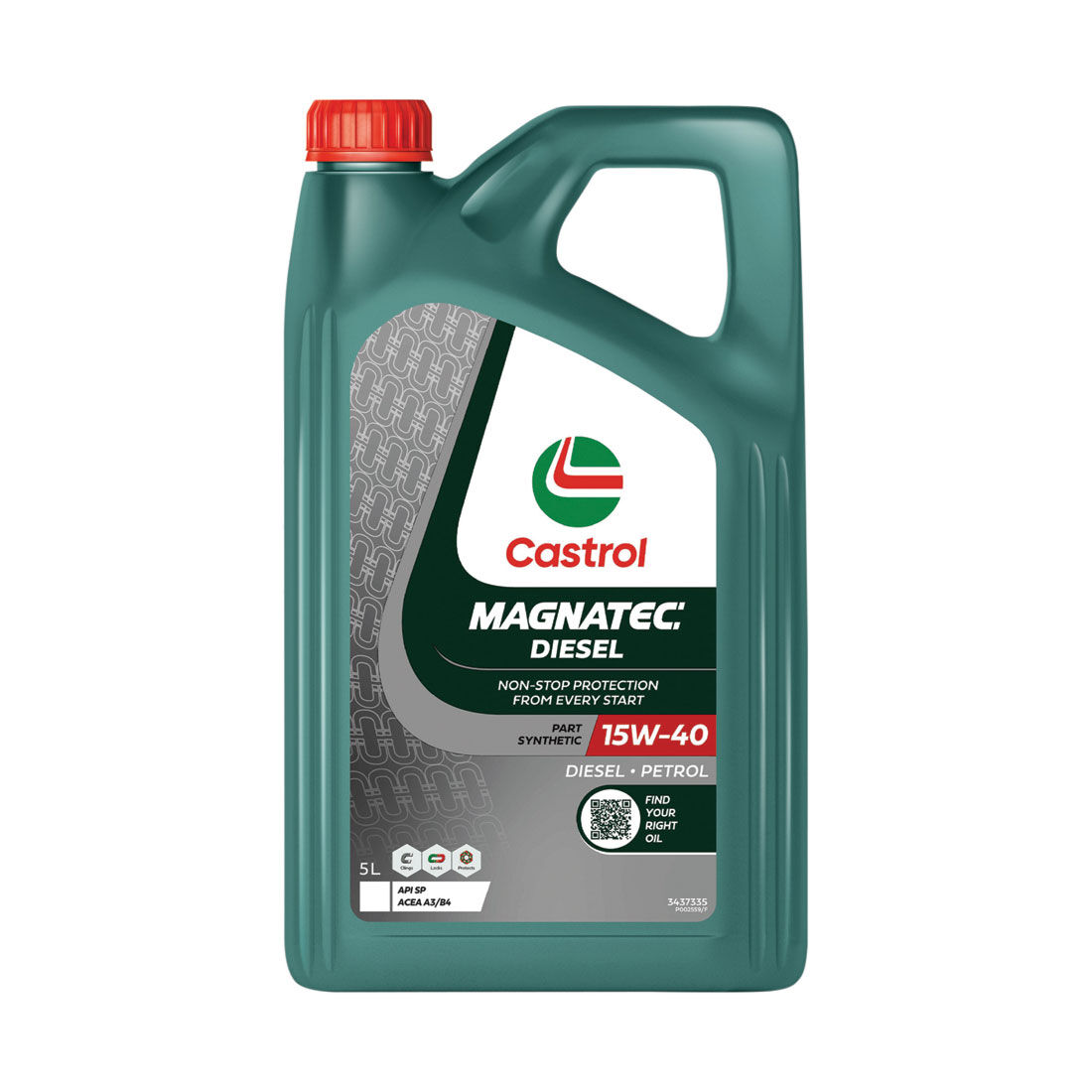 Castrol MAGNATEC Diesel Engine Oil, 15W-40, 5 Litres, , scaau_hi-res