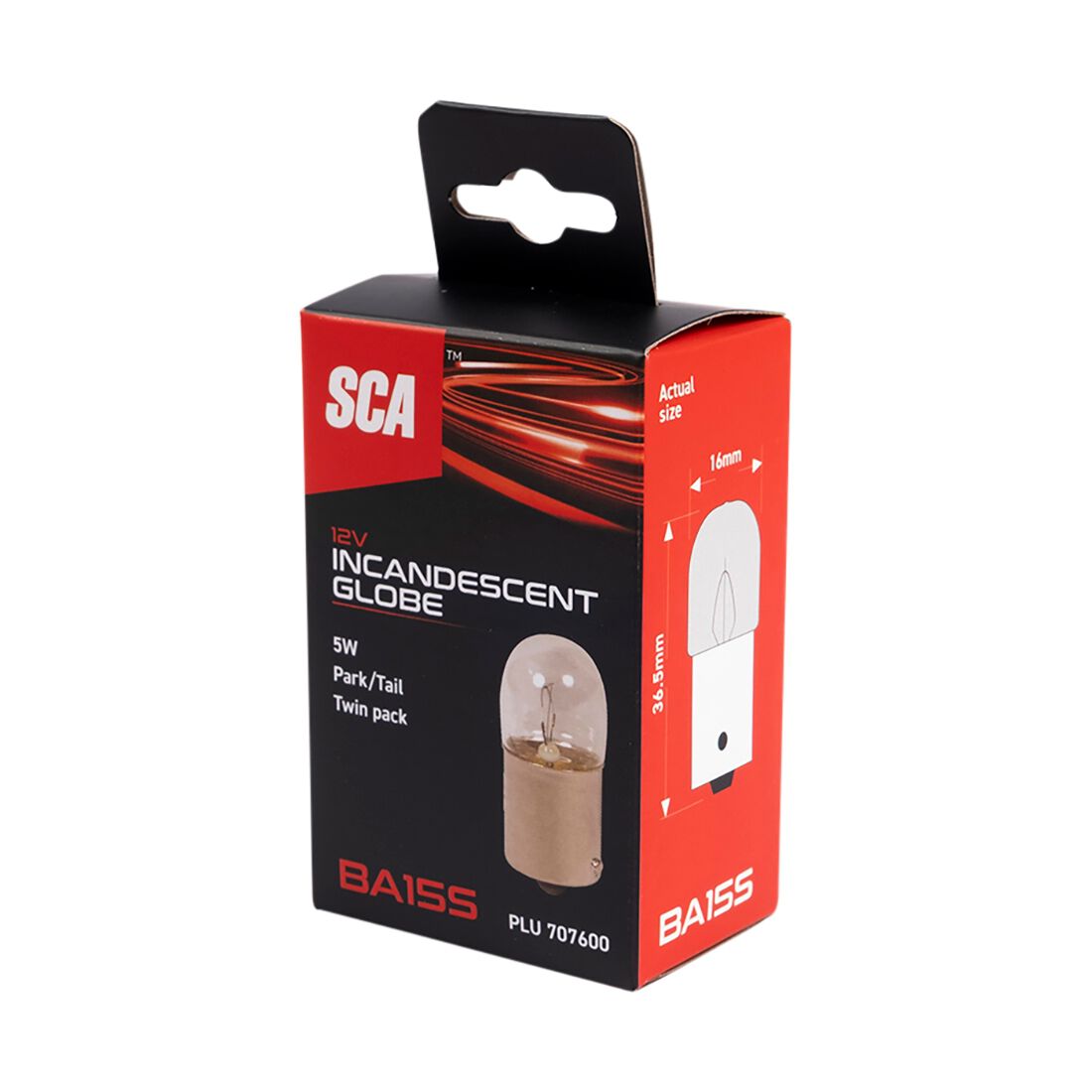 SCA Incandescent Globe - R5W 12V 5W - 2 Pack, , scaau_hi-res