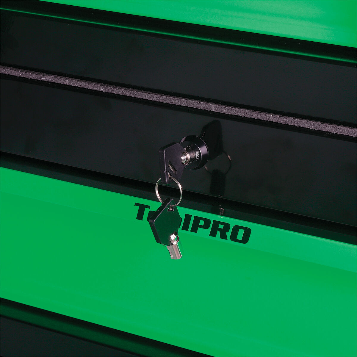 ToolPRO Neon Tool Cabinet Green 6 Drawer 42 Inch, , scaau_hi-res
