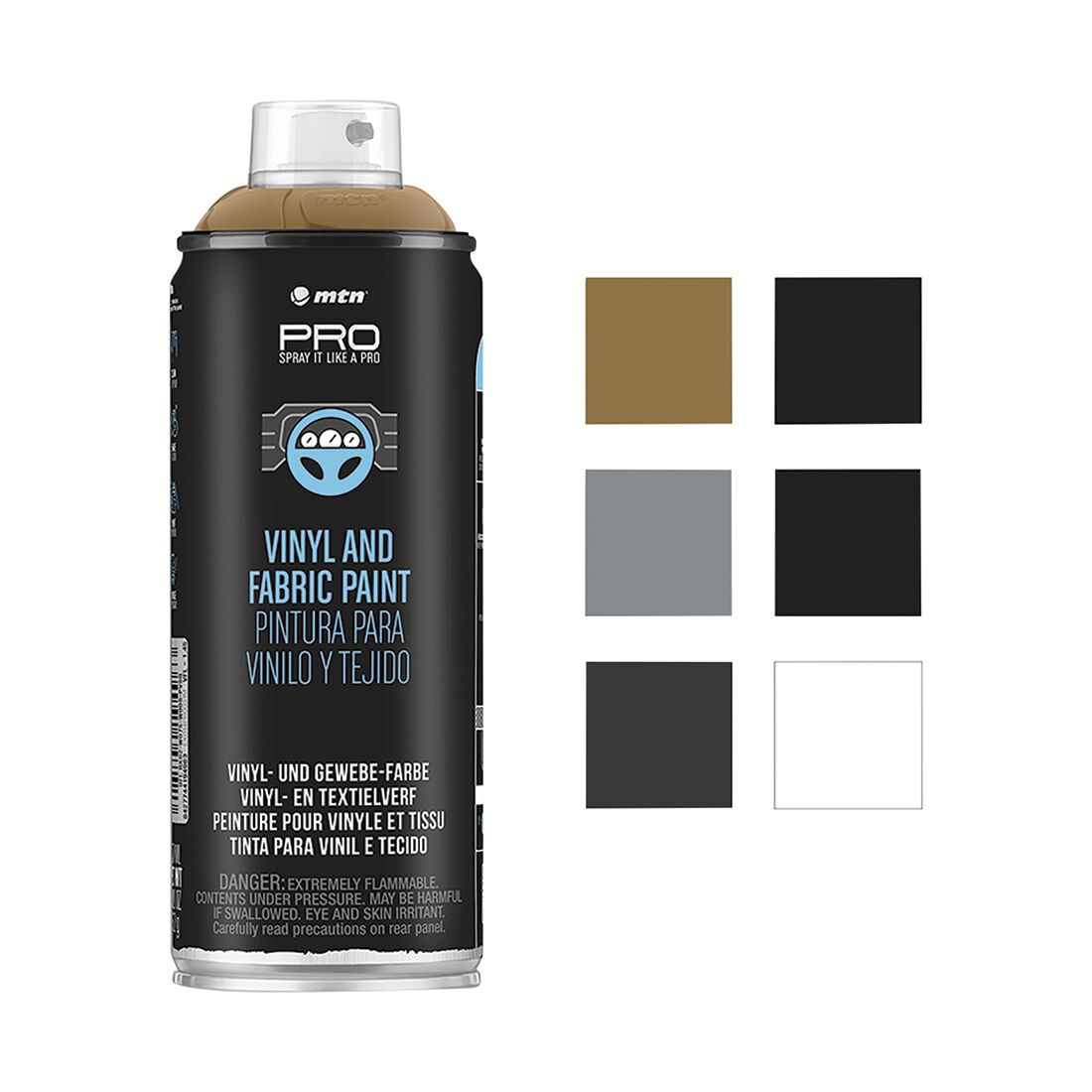 MTN PRO Vinyl & Fabric Paint Buck Skin 400ml Spray Paint Supercheap Auto