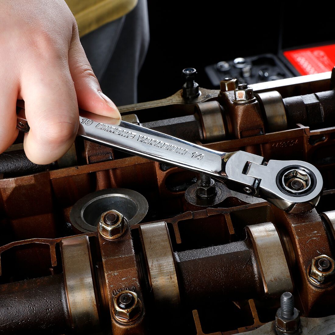 ToolPRO QC Double Flex Ring Ratchet Wrench Set, , scaau_hi-res