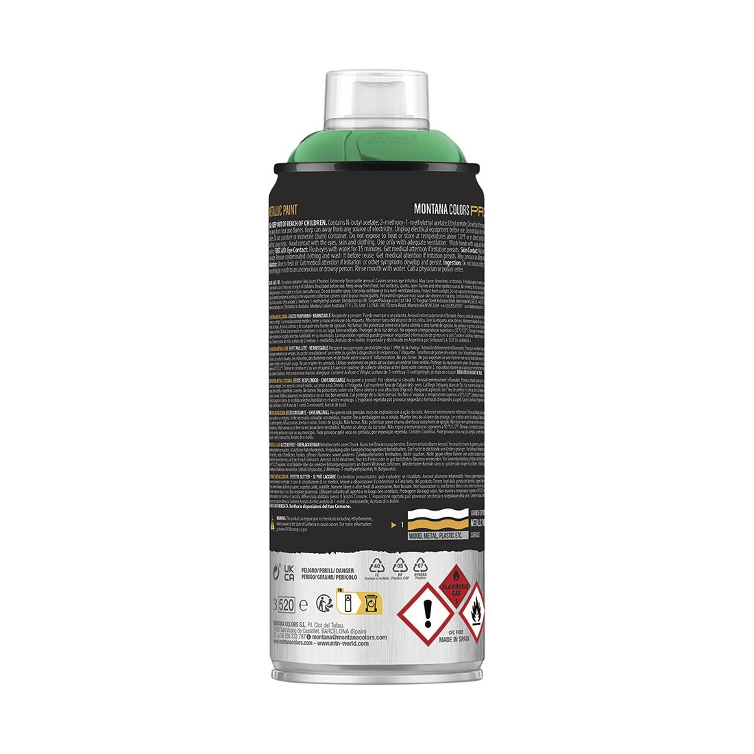 MTN Pro Metallic Green Spray Paint 400mL, , scaau_hi-res