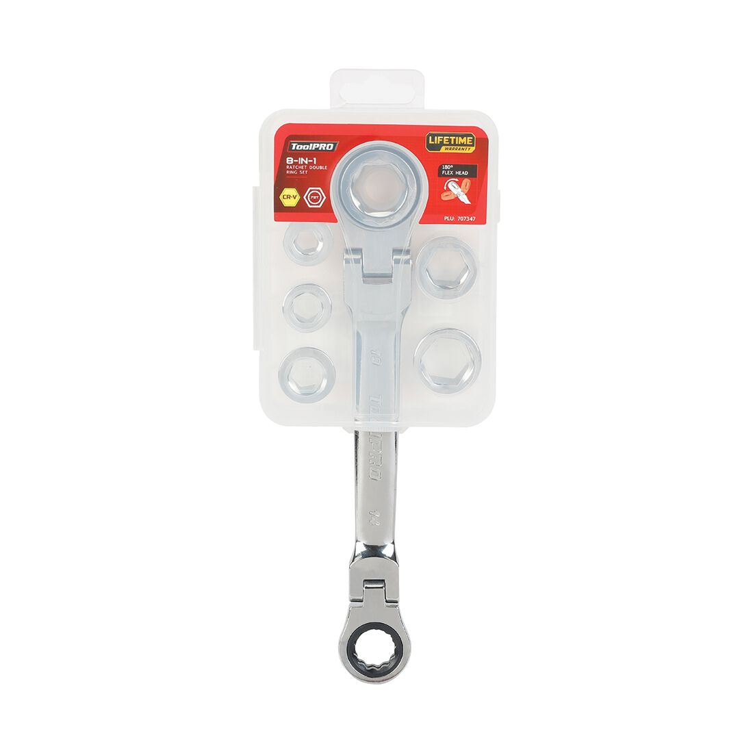 ToolPRO QC Double Flex Ring Ratchet Wrench Set, , scaau_hi-res