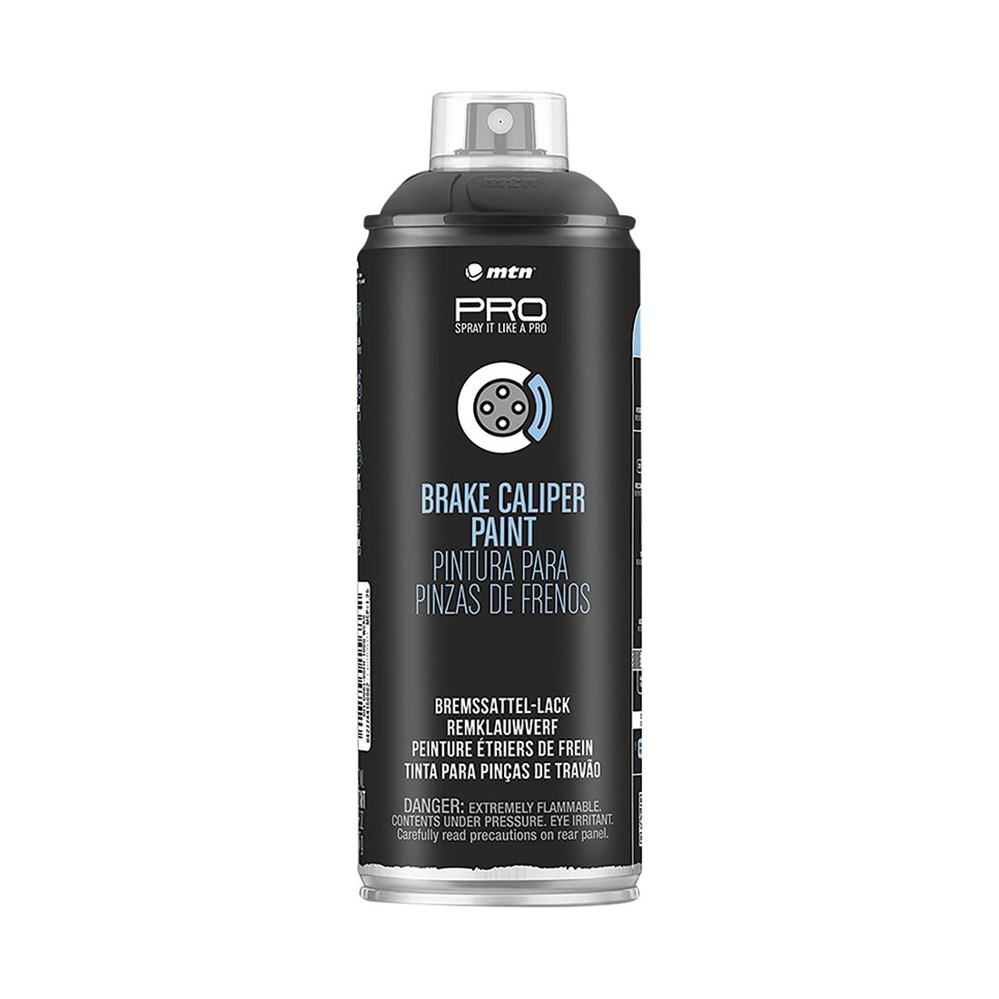 MTN PRO Caliper Paint Black Satin 400ml Spray Paint, , scaau_hi-res